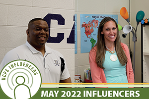  UCPS May Influencers William O.T. Thompson and Meagan Plyler